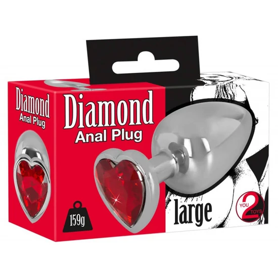 You2Toys Diamond 159 g-os alumínium anál dildó