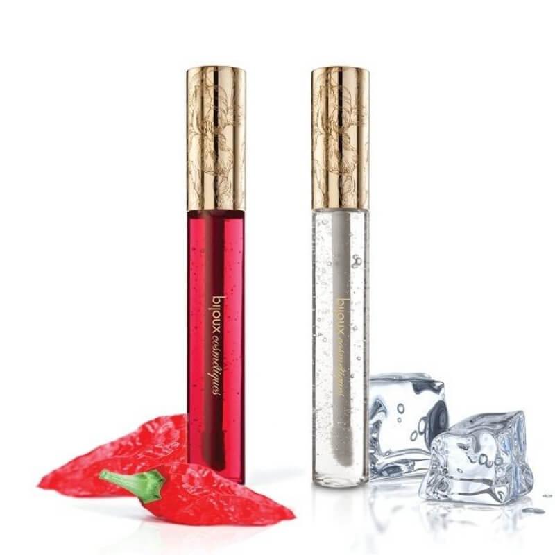 Bijoux Indiscrets Nip Gloss Duet - vágyfokozó, hűsítő és melegítő gél (13 ml)