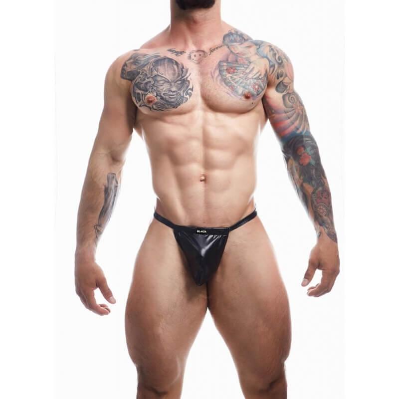 Cut4Men Boost Black String - szexi férfi alsó (fekete)