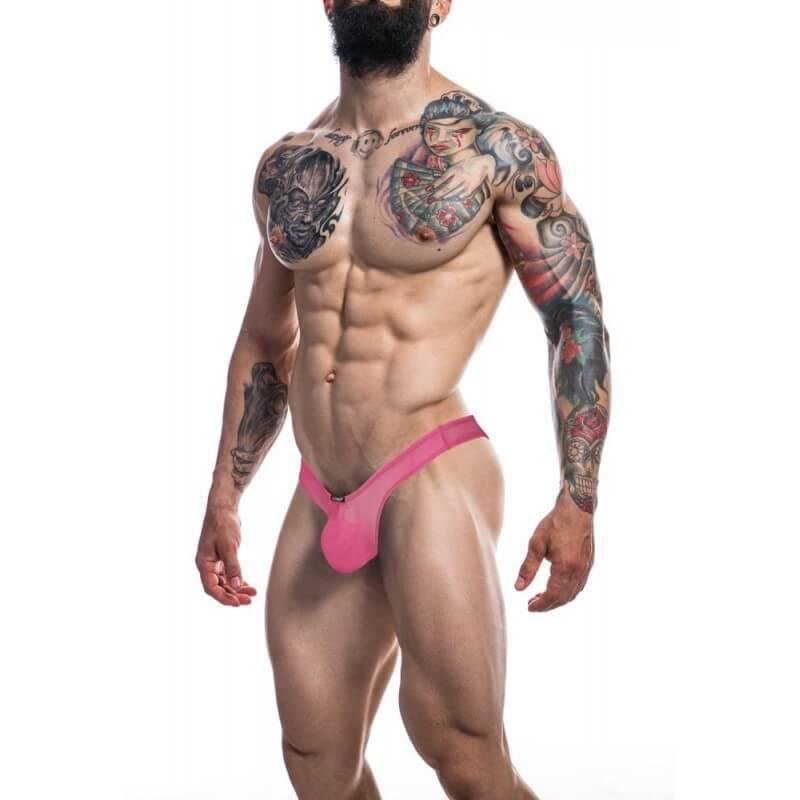 Cut4Men Pouch Enhancing Thong - szexi férfi alsó (fukszia)