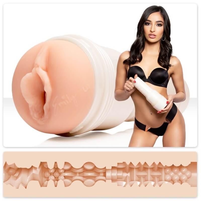 Fleshlight Emily Willis - vízálló, élethű vagina maszturbátor (Squirt betéttel)