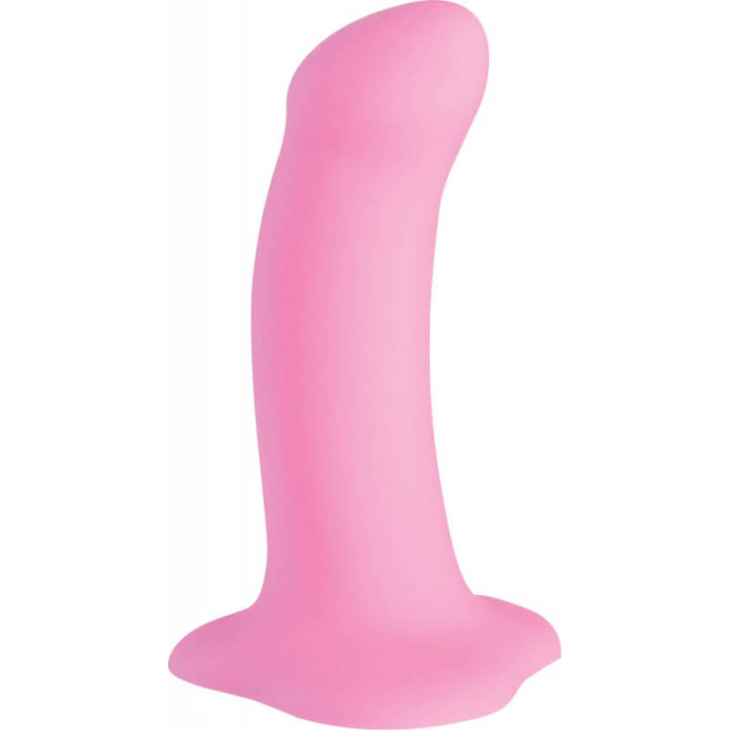 Fun Factory Amor - szilikon, letapasztható, G-pontos, vízálló dildó - 14,6 cm (rózsaszín)