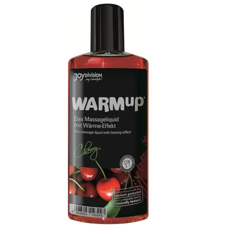 Joydivision WARMup Cherry - masszázsolaj - cseresznye (150 ml)