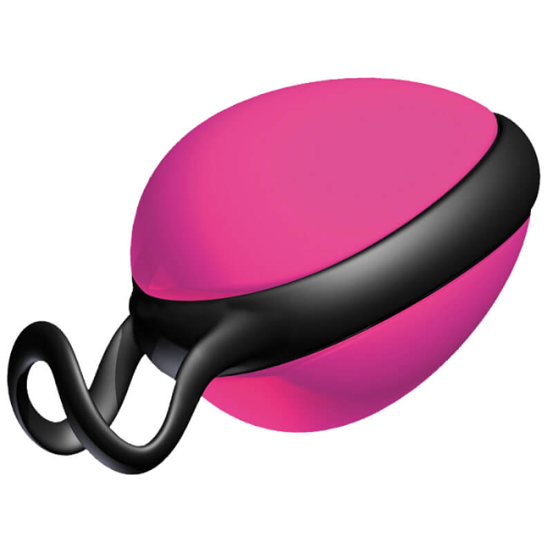 Joydivision Joyballs Secret - szilikon, vízálló gésagolyó - 6 cm (rózsaszín-fekete)