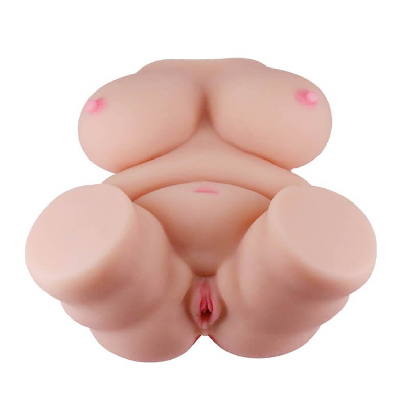 Mistress Double Hole 3D Masturbator V - vízálló, élethű vagina, popsi és mell maszturbátor (testszínű)