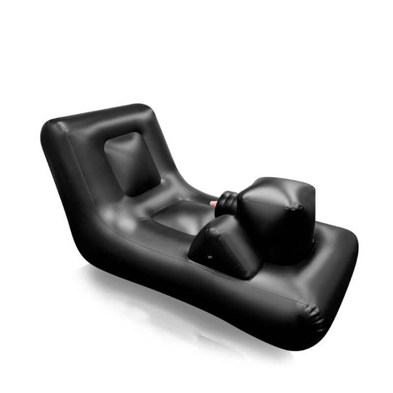 Nmc Dark Magic Inflatable Bed - felfújható szexgép (fekete-testszínű)