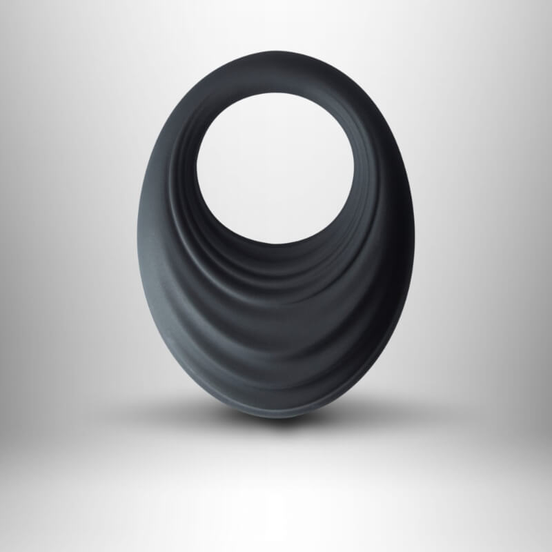 Rocks-Off Spire - szilikon, akkus, vízálló, vibrációs péniszgyűrű (fekete)