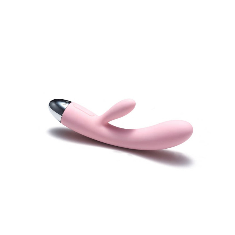 Svakom Alice - szilikon, akkus, G-pontos, vízálló, csiklókaros vibrátor - 17,6 cm (rózsaszín)