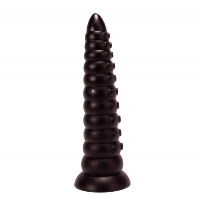 X-Men 11.6" Butt Plug - letapasztható anál dildó - 29,5 cm (fekete)