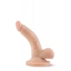 Blush Novelties Dr. Skin Mini Cock 4&quot; - letapasztható, herés, vízálló, élethű dildó - 12 cm (testszínű)