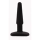 Chisa Novelties Silicone Bute Plug 4&quot; - szilikon, vízálló anál dildó - 11 cm (fekete)