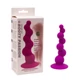 LyBaile Booty Passion - szilikon, letapasztható, vízálló anál golyósor - 17 cm (lila)