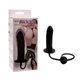 LyBaile Bigger Joy Inflatable Penis - latex, letapasztható, élethű dildó - 16 cm (fekete)