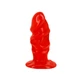Debra Anal Plug - letapasztható, vízálló, élethű dildó - 11 cm (piros)