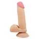 LyBaile Sliding Skin 8.1&quot; - letapasztható, herés, vízálló, élethű dildó - 20,5 cm (testszínű)