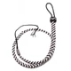 Devil Sticks Heavy Handle Whip 48&quot; - bőr paskoló - 122 cm (zebra mintás)