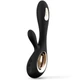 Lelo Soraya Wave - szilikon, akkus, vízálló, csiklókaros, bólogató vibrátor - 21,8 cm (fekete)