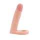 Lovetoy 5.8&quot; The Ultra Soft Double - felcsatolható, vízálló, élethű dildó - 15,8 cm (testszínű)