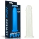 Lovetoy 8&quot; Lumino Play Dildo - letapasztható, élethű dildó - 21 cm (átlátszó)
