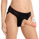 Lovetoy Vibrating Easy Strapon Set 7.0&quot; - felcsatolható, távirányítós, letapasztható, herés, élethű vibrátor hámmal - 18 cm (testszínű)