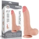 Lovetoy 8.5&quot; Sliding Skin Dual Layer Dong - letapasztható, herés, élethű dildó - 22 cm (testszínű)