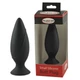 Malesation Silicone Plug - szilikon, letapasztható, vízálló anál dildó - S méret - 10 cm (fekete)
