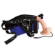 Nmc Sexxbian 5&quot; Vibrating Dong &amp; Harness - távirányítós, élethű vibrátor hámmal - 9 cm (fekete-testszínű)