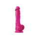 NS Novelties Colours Pleasures 7&quot; Dildo - szilikon, letapasztható, herés, élethű dildó - 23,5 cm (rózsaszín)