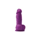 NS Novelties Colours Pleasures 4&quot; Dildo - szilikon, letapasztható, herés, élethű dildó - 14 cm (lila)