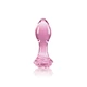 NS Novelties Crystal Rose - vízálló, üveg anál dildó - 8,9 cm (rózsaszín)