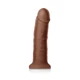 NS Novelties Colours Dual Density 7&quot; Girth Dildo - szilikon, letapasztható, élethű dildó - 20,9 cm (barna)