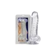 You2Toys Crystal Clear Dong - letapasztható, herés, élethű dildó - 18 cm (átlátszó)