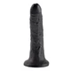 Pipedream King Cock 7&quot; Cock - letapasztható, vízálló, élethű dildó - 17,8 cm (fekete)