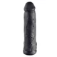 Pipedream King Cock 12&quot; Cock With Balls - letapasztható, herés, vízálló, élethű dildó - 30,5 cm (fekete)