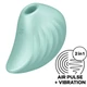 Satisfyer Pearl Diver - szilikon, akkus, vízálló, léghullámos csiklóizgató vibrátor - 9 cm (menta)