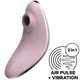 Satisfyer Vulva Lover 1 - szilikon, akkus, vízálló, léghullámos csiklóizgató vibrátor - 12,3 cm (lila)