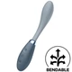 Satisfyer G-Spot Flex 3 - szilikon, akkus, vízálló G-pont vibrátor - 19 cm (szürke)