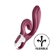 Satisfyer Love Me - szilikon, akkus, vízálló vibrátor - 22 cm (bordó)