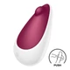 Satisfyer Spot On 3 - szilikon, akkus, vízálló csiklóizgató vibrátor - 9 cm (bordó)