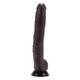 X-Men Porter's 13&quot; Cock - letapasztható, herés, élethű dildó - 33 cm (fekete)