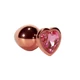 X-Men Secret Shine Metal Butt Plug Rose Gold Heart L