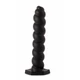 X-Men 9.45&quot; Butt Plug Silicone - szilikon, letapasztható anál dildó - 24 cm (fekete)